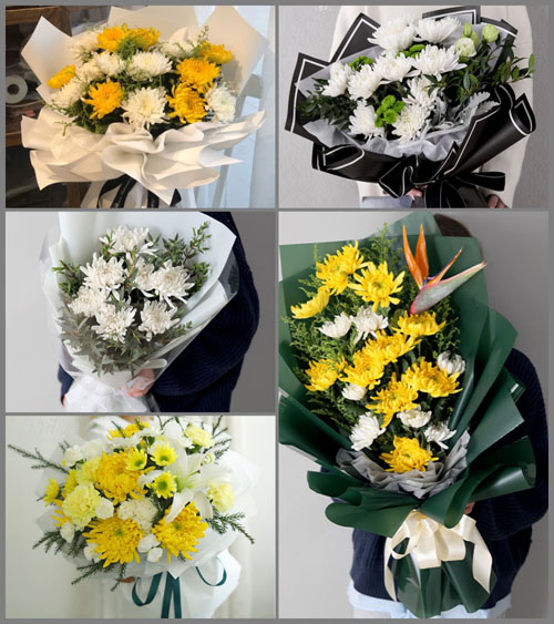 辽宁辽阳白塔区铁西街道北园社区白事花束代送